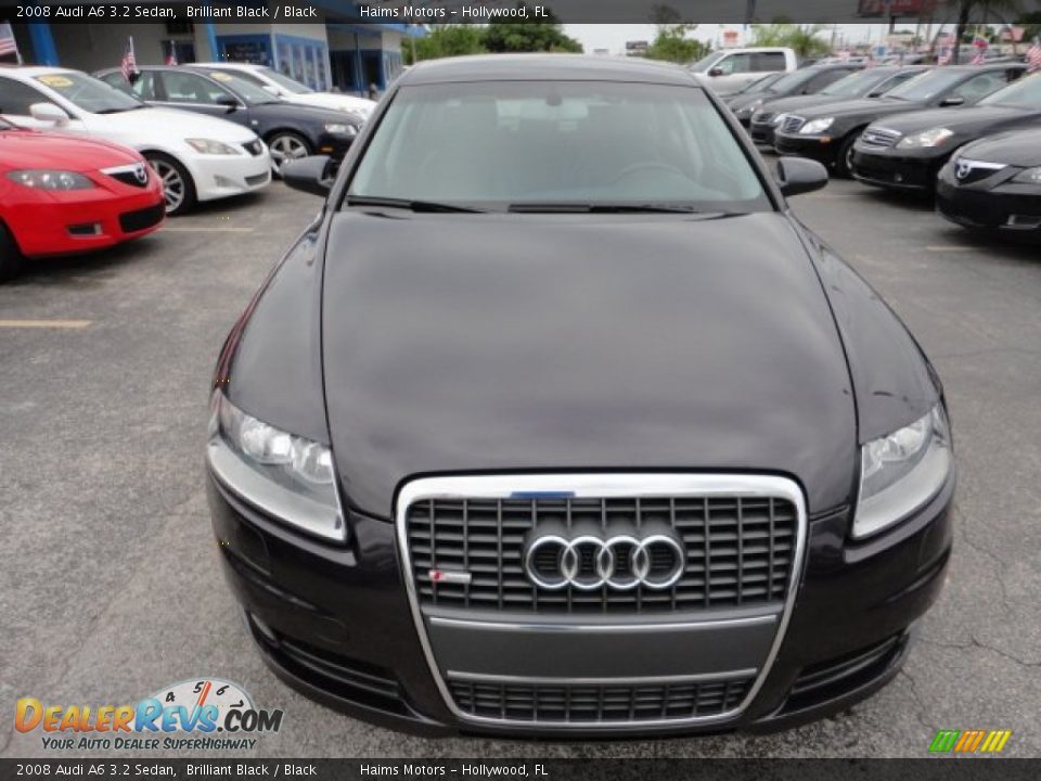 2008 Audi A6 3.2 Sedan Brilliant Black / Black Photo #3