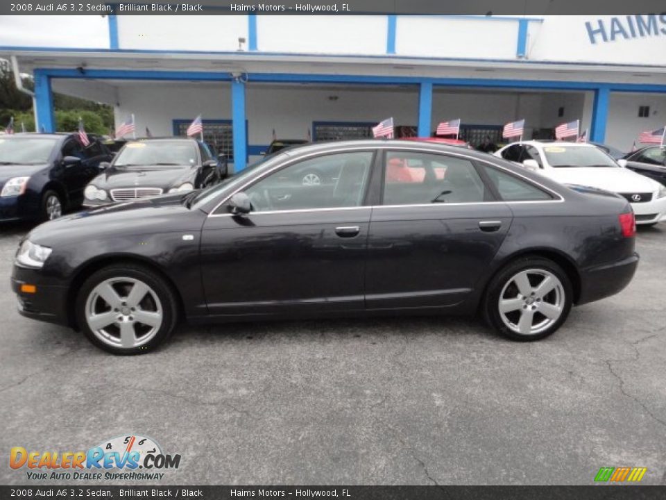 2008 Audi A6 3.2 Sedan Brilliant Black / Black Photo #5
