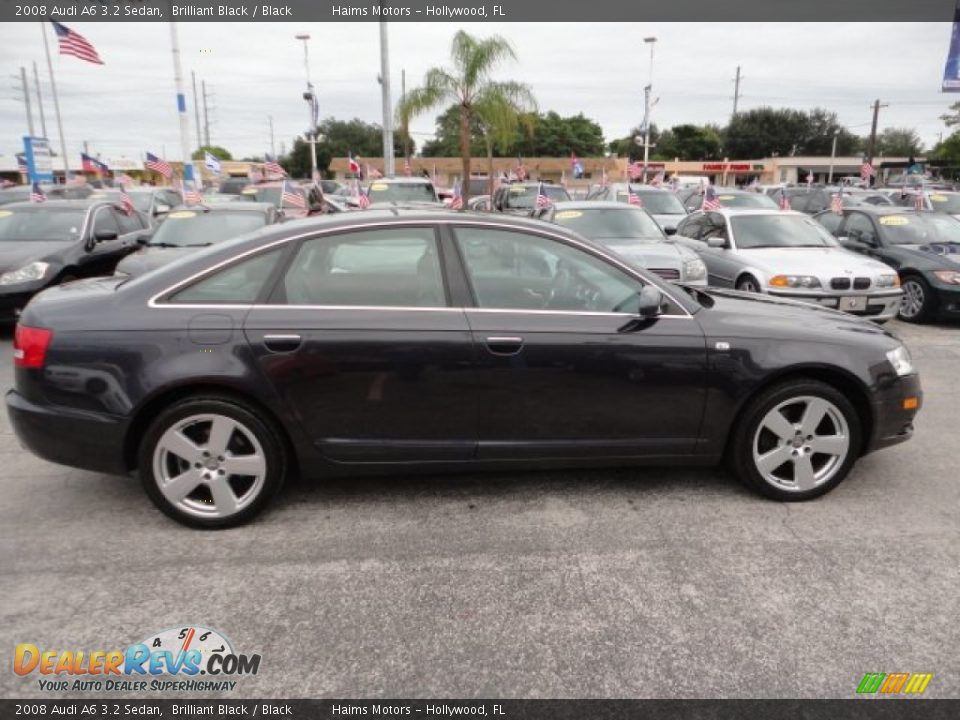 2008 Audi A6 3.2 Sedan Brilliant Black / Black Photo #7