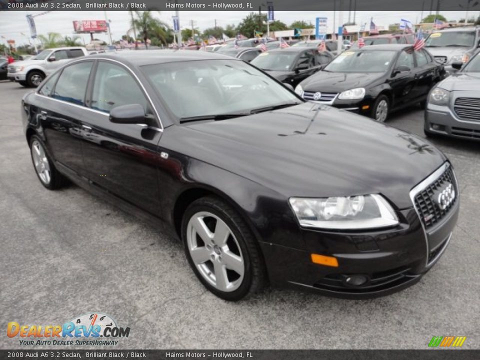 2008 Audi A6 3.2 Sedan Brilliant Black / Black Photo #8