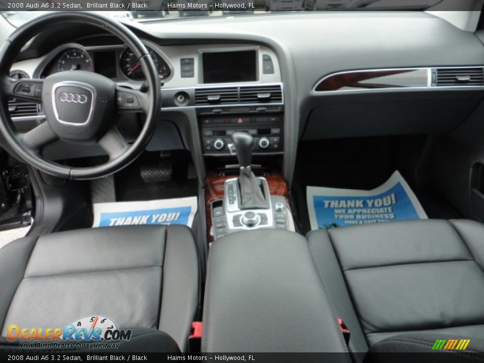 2008 Audi A6 3.2 Sedan Brilliant Black / Black Photo #9