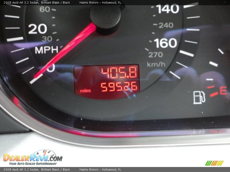 2008 Audi A6 3.2 Sedan Brilliant Black / Black Photo #11