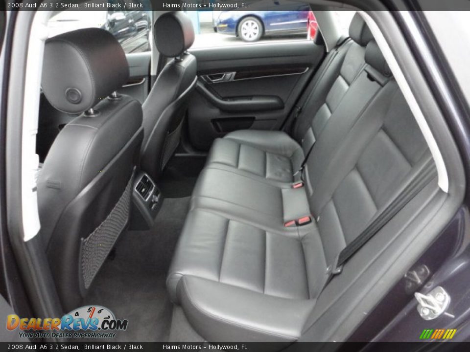 2008 Audi A6 3.2 Sedan Brilliant Black / Black Photo #12