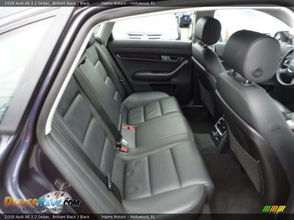 2008 Audi A6 3.2 Sedan Brilliant Black / Black Photo #14