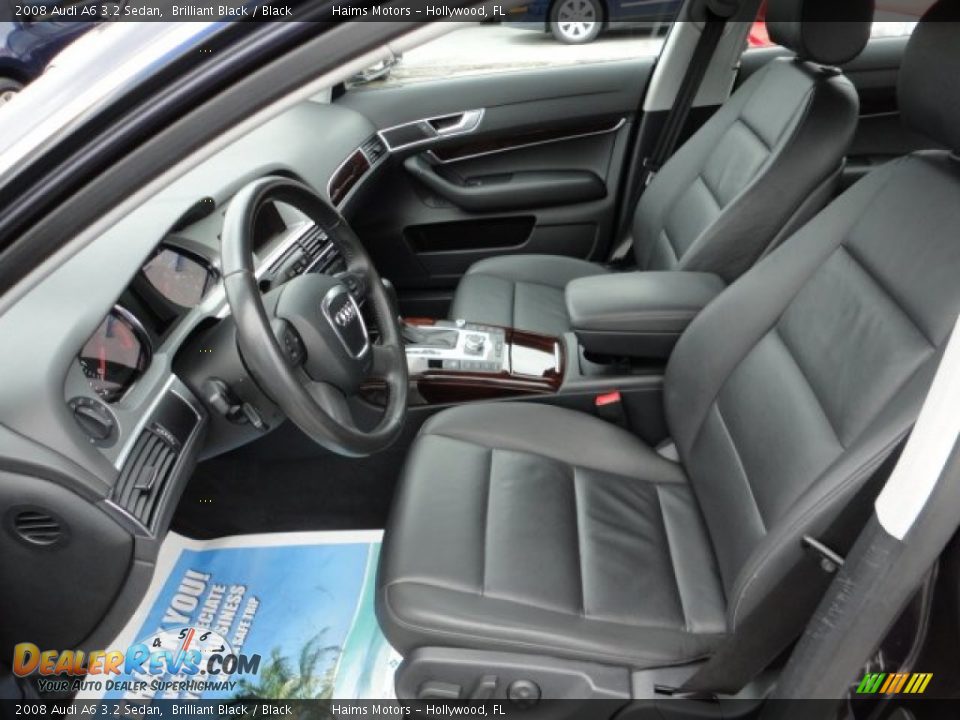 2008 Audi A6 3.2 Sedan Brilliant Black / Black Photo #16