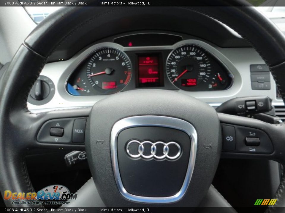 2008 Audi A6 3.2 Sedan Brilliant Black / Black Photo #19