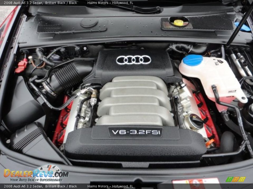 2008 Audi A6 3.2 Sedan Brilliant Black / Black Photo #22