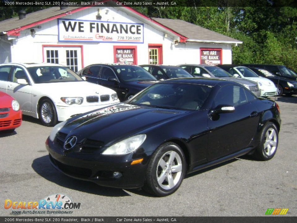 2006 Mercedes-Benz SLK 280 Roadster Black / Black Photo #1
