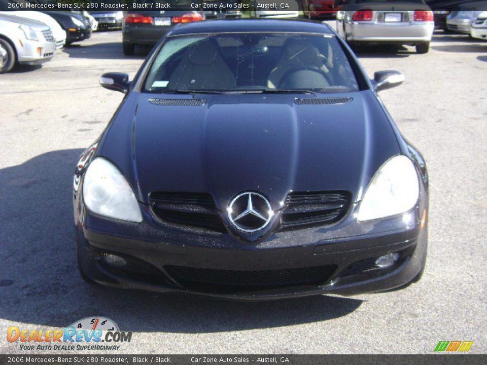 2006 Mercedes-Benz SLK 280 Roadster Black / Black Photo #2