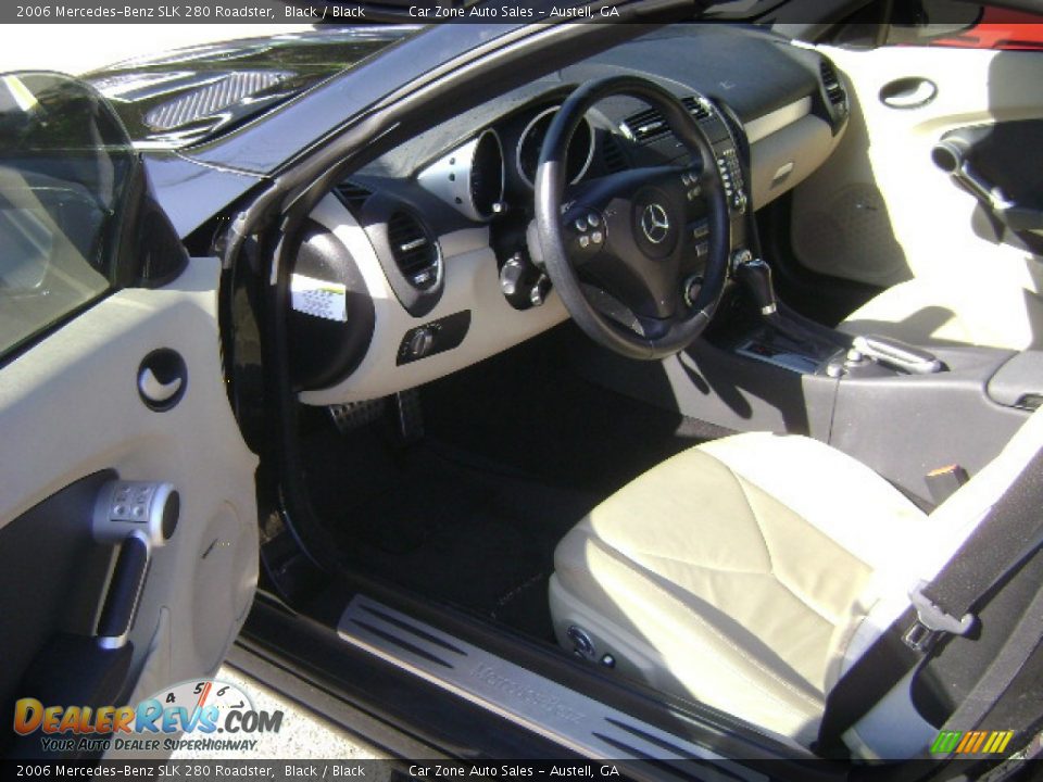 2006 Mercedes-Benz SLK 280 Roadster Black / Black Photo #3