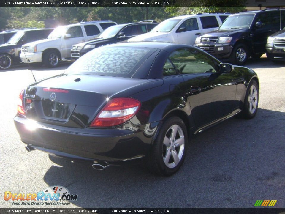2006 Mercedes-Benz SLK 280 Roadster Black / Black Photo #5