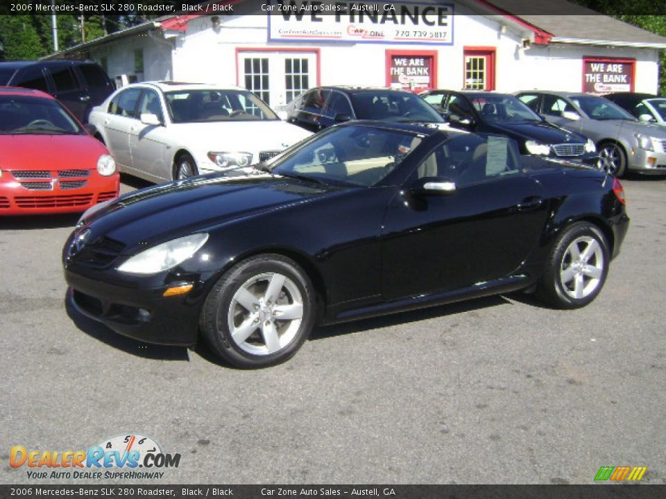 2006 Mercedes-Benz SLK 280 Roadster Black / Black Photo #6