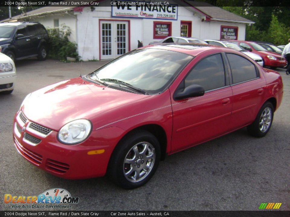 2004 Dodge Neon SXT Flame Red / Dark Slate Gray Photo #1