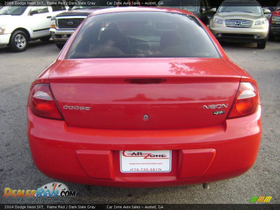 2004 Dodge Neon SXT Flame Red / Dark Slate Gray Photo #5