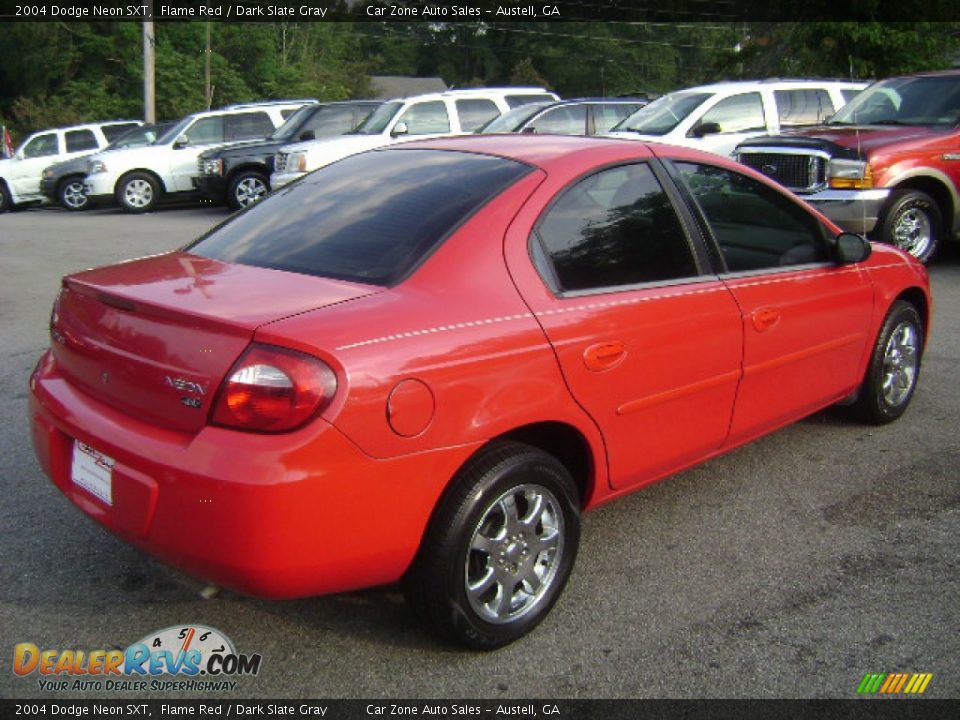 2004 Dodge Neon SXT Flame Red / Dark Slate Gray Photo #6