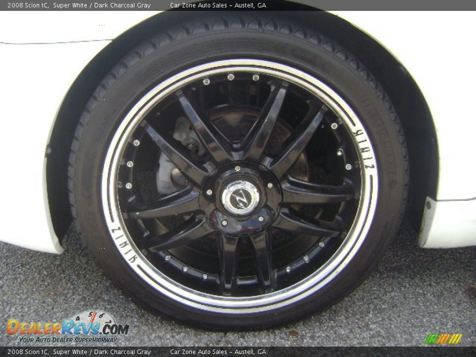 2008 Scion tC Super White / Dark Charcoal Gray Photo #3