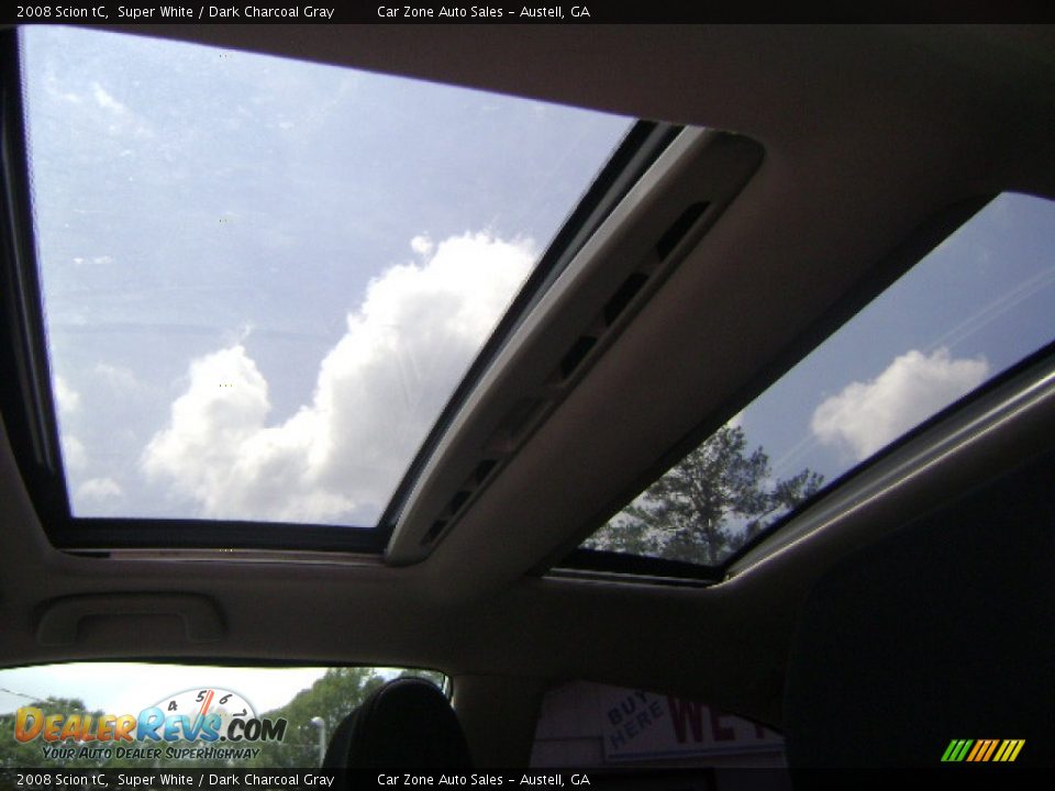 2008 Scion tC Super White / Dark Charcoal Gray Photo #5