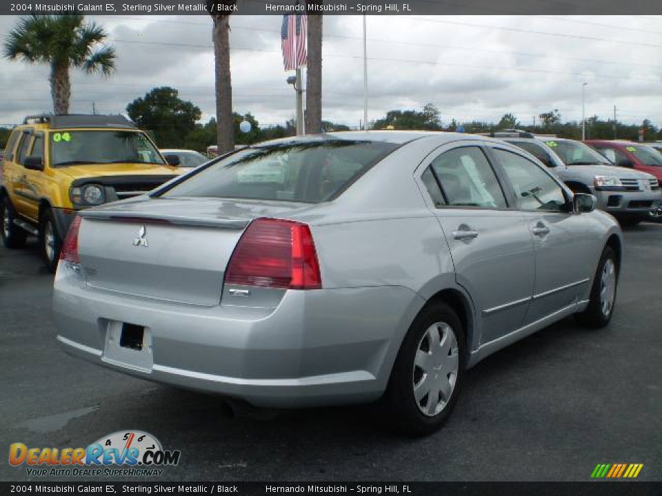 2004 Mitsubishi Galant ES Sterling Silver Metallic / Black Photo #5