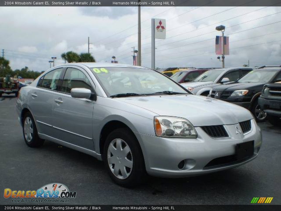 2004 Mitsubishi Galant ES Sterling Silver Metallic / Black Photo #7
