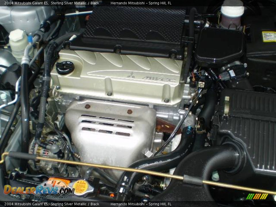 2004 Mitsubishi Galant ES Sterling Silver Metallic / Black Photo #11