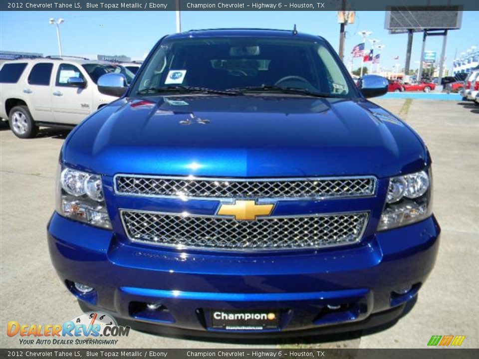 2012 Chevrolet Tahoe LS Blue Topaz Metallic / Ebony Photo #2