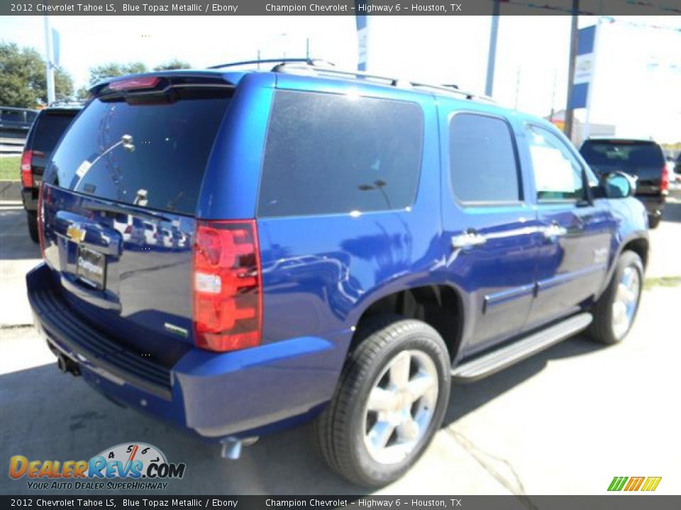 2012 Chevrolet Tahoe LS Blue Topaz Metallic / Ebony Photo #5