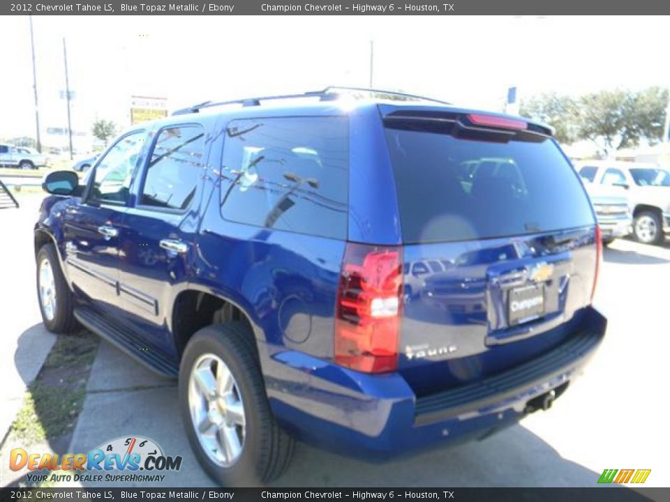 2012 Chevrolet Tahoe LS Blue Topaz Metallic / Ebony Photo #7