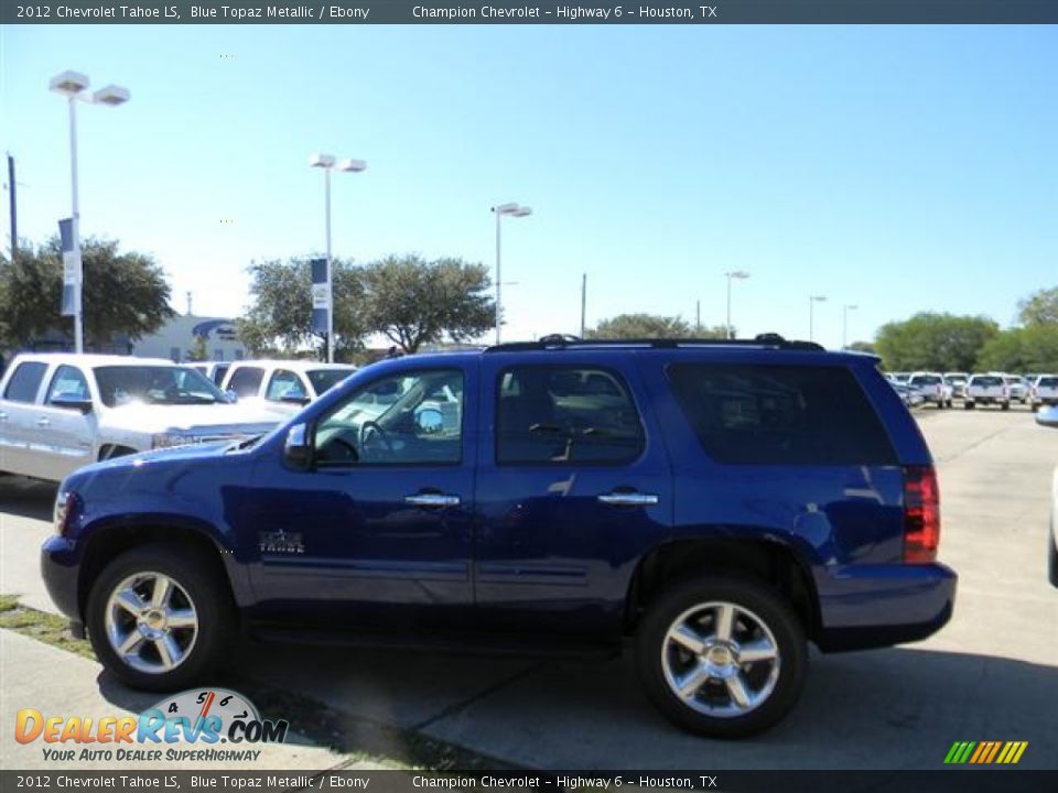 2012 Chevrolet Tahoe LS Blue Topaz Metallic / Ebony Photo #8