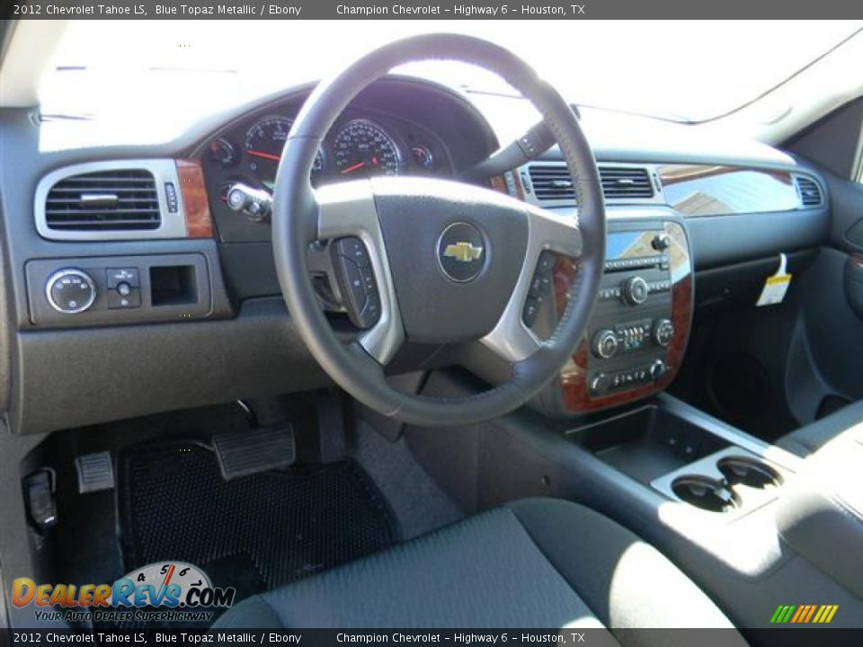 2012 Chevrolet Tahoe LS Blue Topaz Metallic / Ebony Photo #12