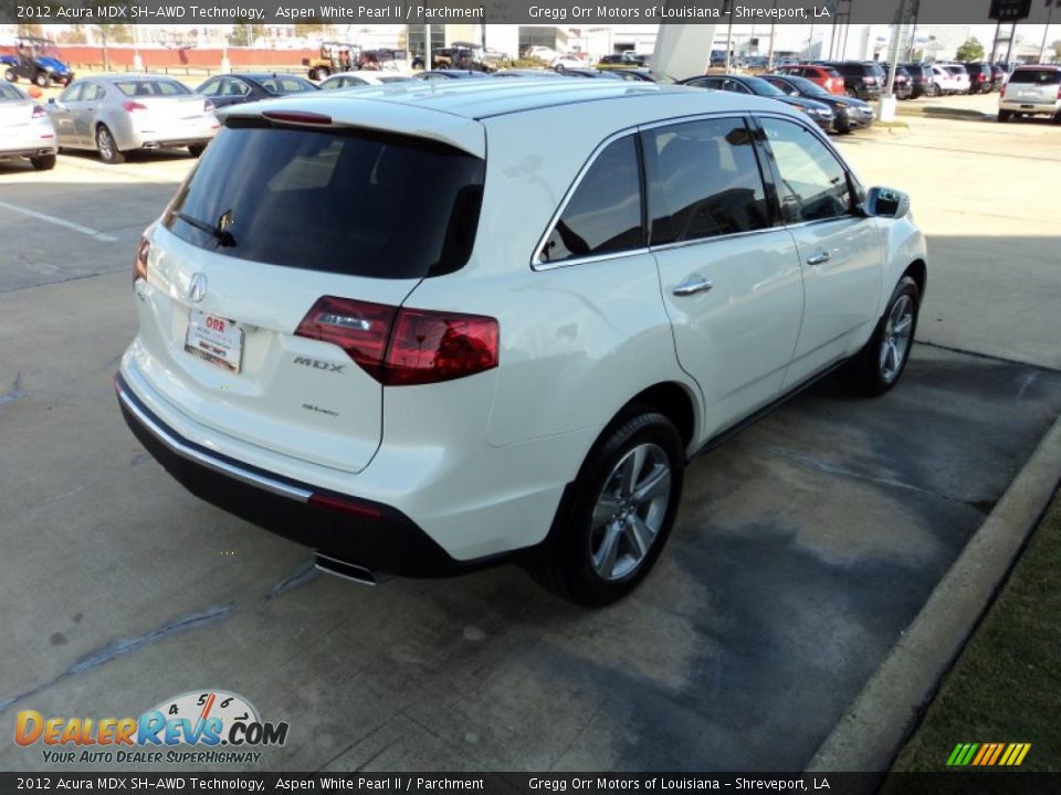 2012 Acura MDX SH-AWD Technology Aspen White Pearl II / Parchment Photo #3