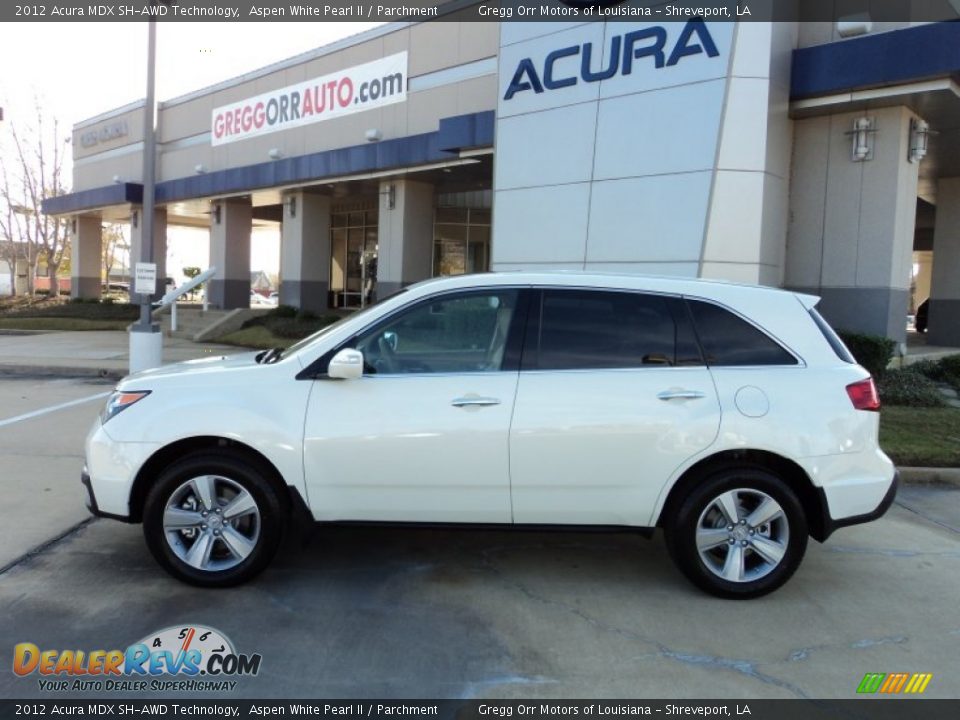 2012 Acura MDX SH-AWD Technology Aspen White Pearl II / Parchment Photo #5