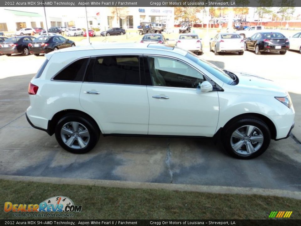 2012 Acura MDX SH-AWD Technology Aspen White Pearl II / Parchment Photo #6