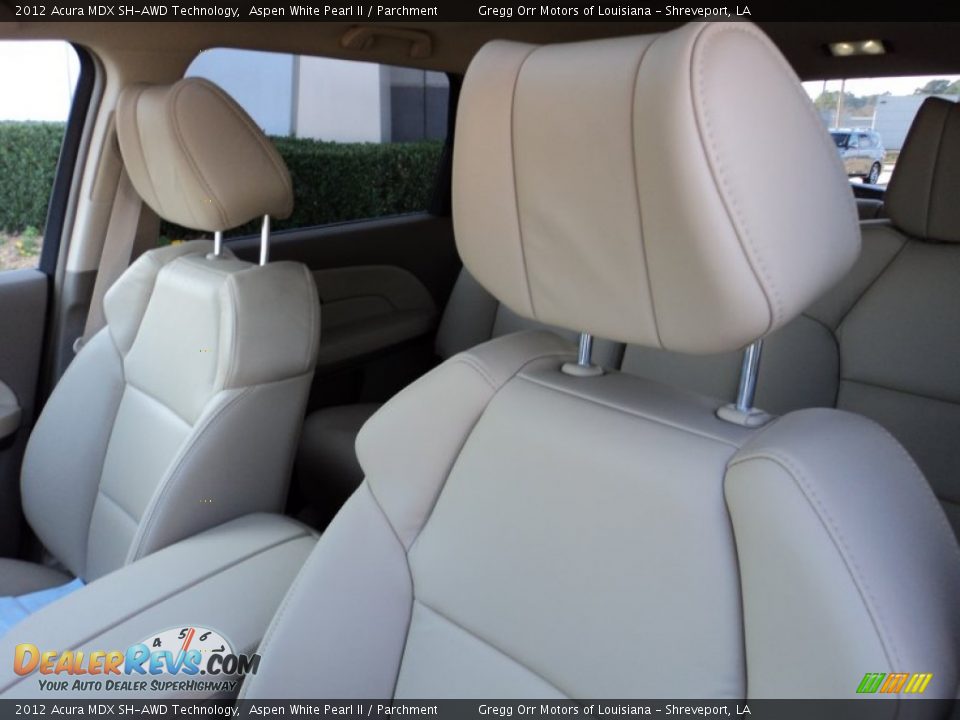 2012 Acura MDX SH-AWD Technology Aspen White Pearl II / Parchment Photo #18