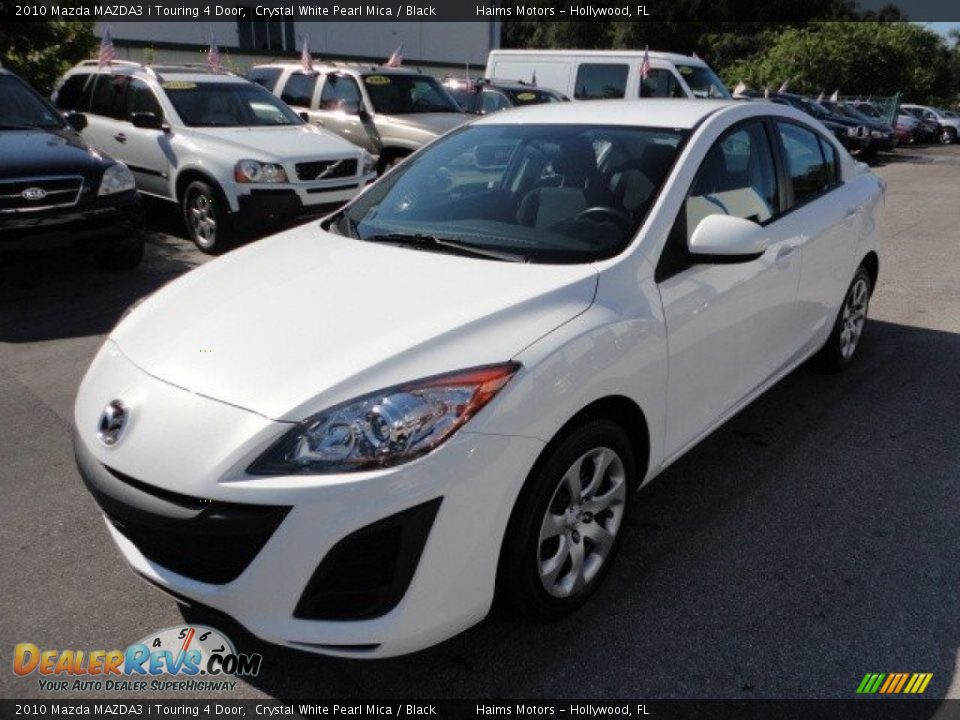 2010 Mazda MAZDA3 i Touring 4 Door Crystal White Pearl Mica / Black Photo #1
