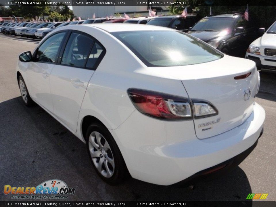 2010 Mazda MAZDA3 i Touring 4 Door Crystal White Pearl Mica / Black Photo #2
