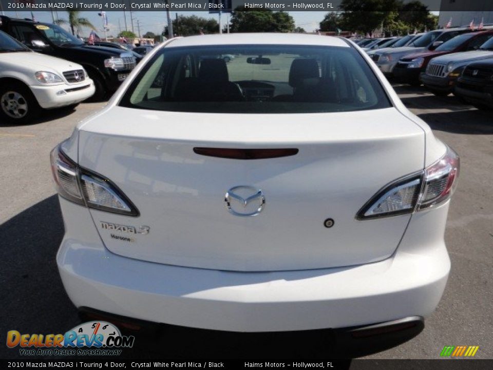 2010 Mazda MAZDA3 i Touring 4 Door Crystal White Pearl Mica / Black Photo #3