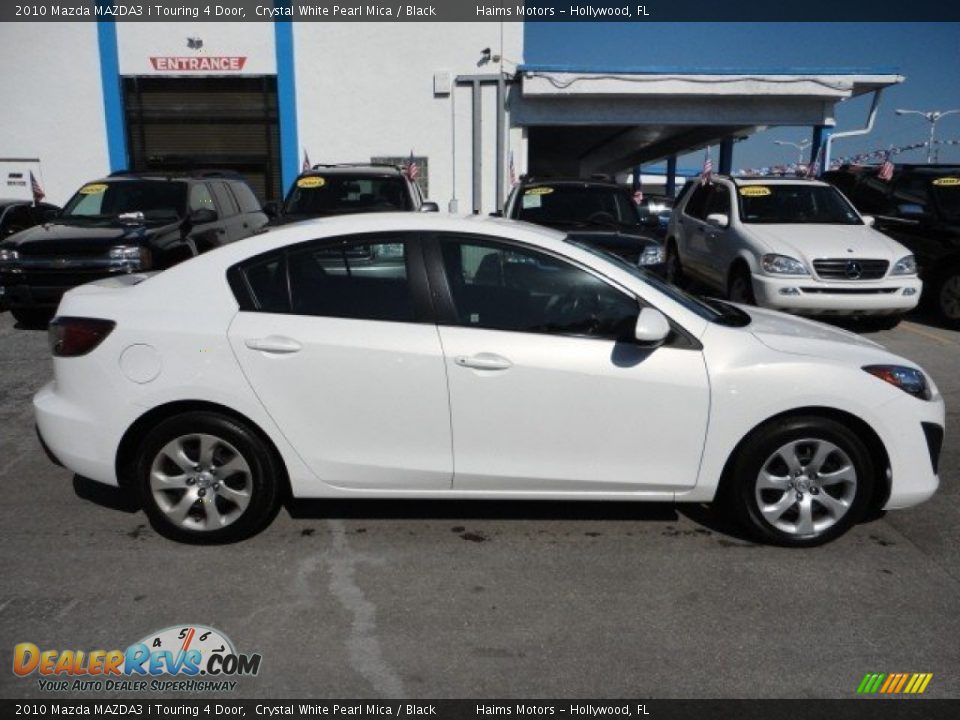 2010 Mazda MAZDA3 i Touring 4 Door Crystal White Pearl Mica / Black Photo #5