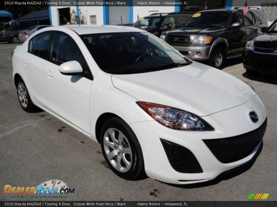 2010 Mazda MAZDA3 i Touring 4 Door Crystal White Pearl Mica / Black Photo #6