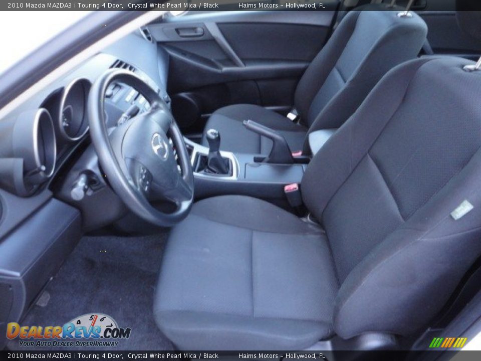 2010 Mazda MAZDA3 i Touring 4 Door Crystal White Pearl Mica / Black Photo #12