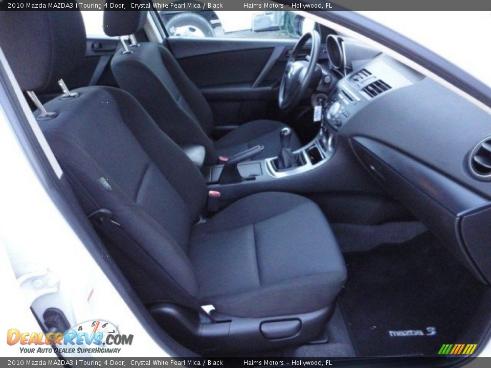 2010 Mazda MAZDA3 i Touring 4 Door Crystal White Pearl Mica / Black Photo #15
