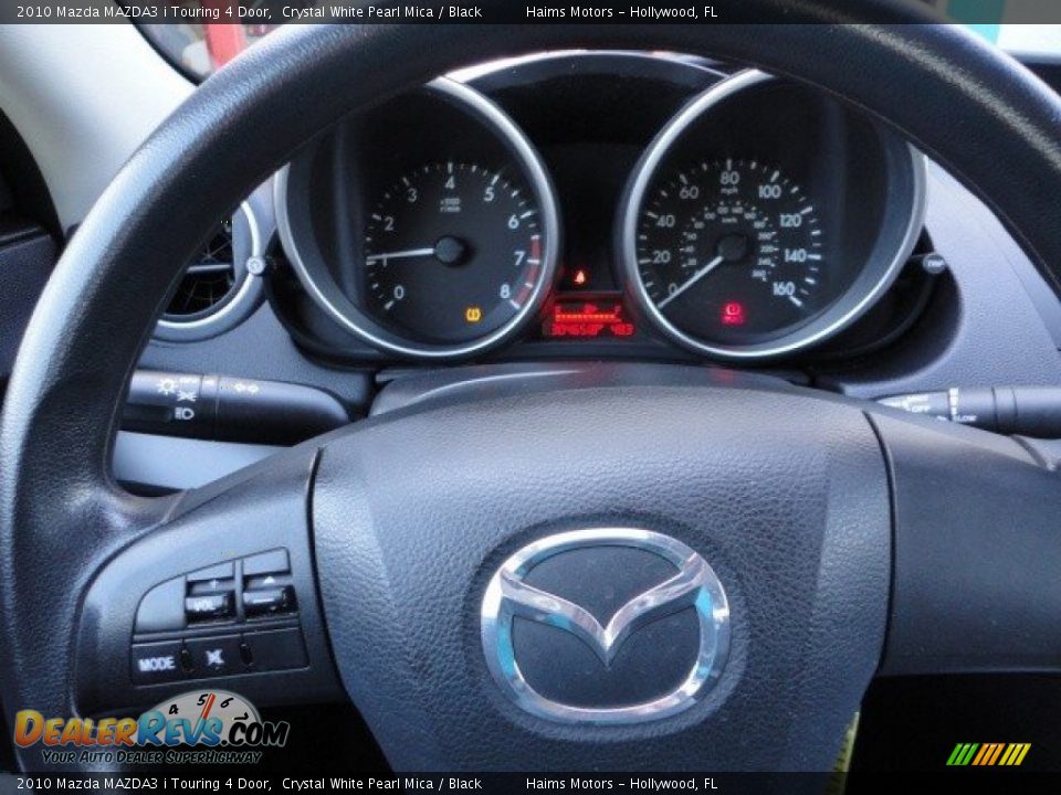 2010 Mazda MAZDA3 i Touring 4 Door Crystal White Pearl Mica / Black Photo #17