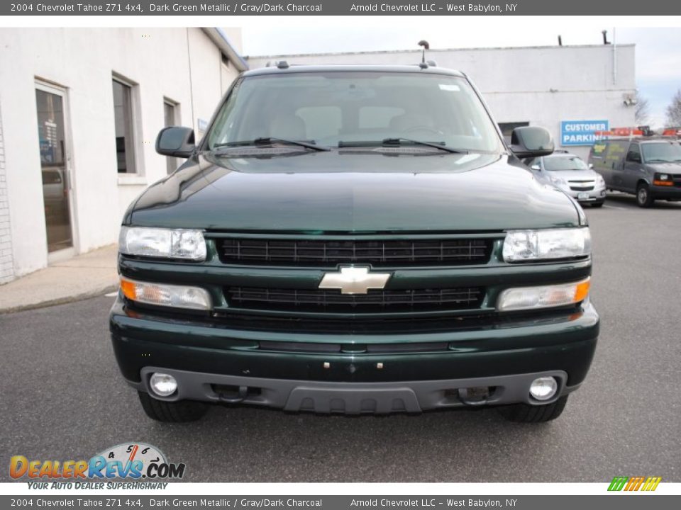 2004 Chevrolet Tahoe Z71 4x4 Dark Green Metallic / Gray/Dark Charcoal Photo #2