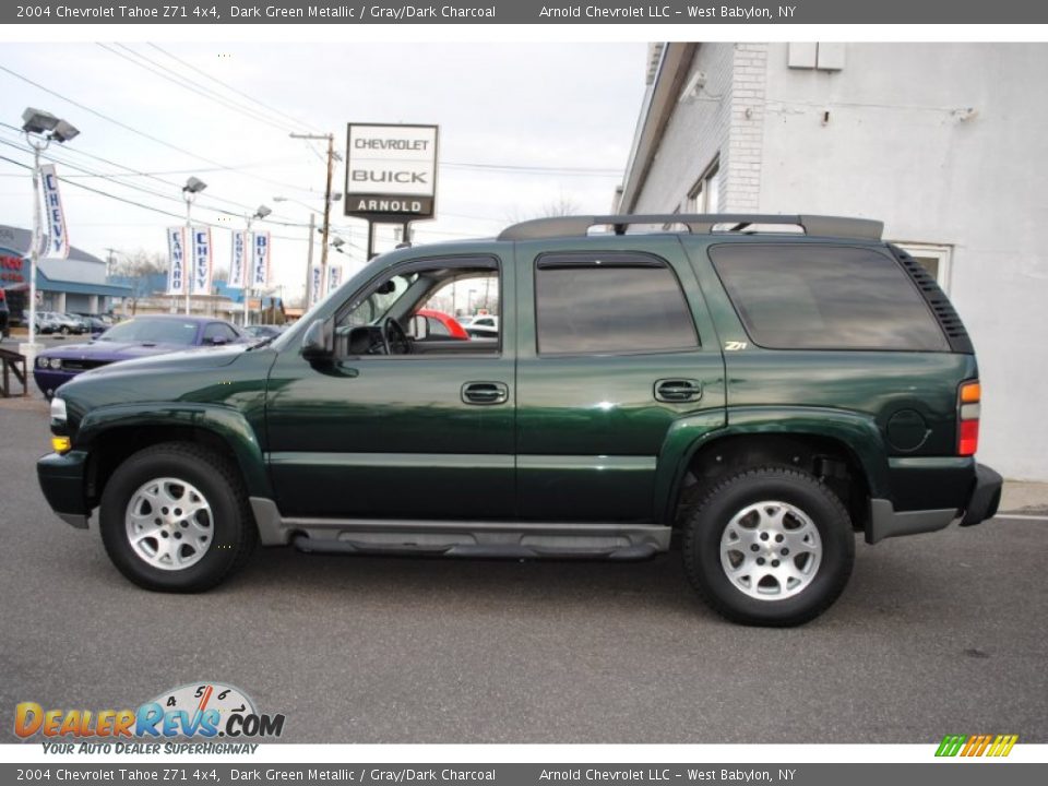 2004 Chevrolet Tahoe Z71 4x4 Dark Green Metallic / Gray/Dark Charcoal Photo #3