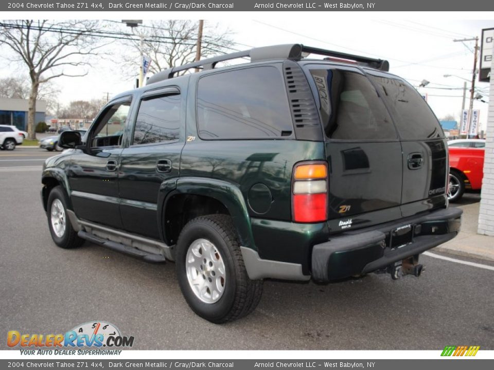 2004 Chevrolet Tahoe Z71 4x4 Dark Green Metallic / Gray/Dark Charcoal Photo #4