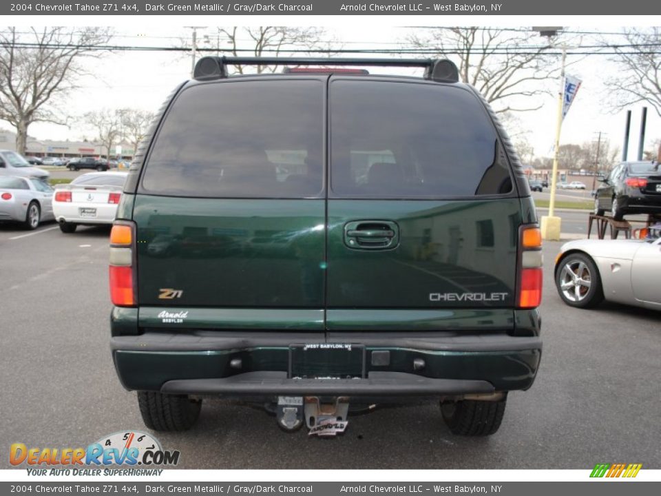 2004 Chevrolet Tahoe Z71 4x4 Dark Green Metallic / Gray/Dark Charcoal Photo #5