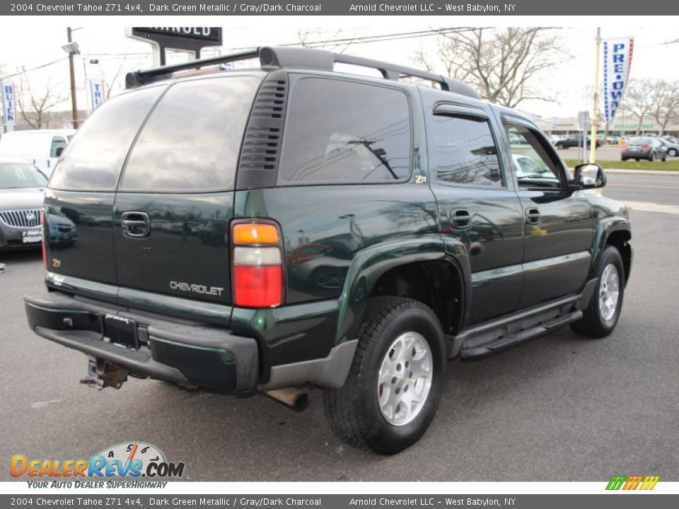 2004 Chevrolet Tahoe Z71 4x4 Dark Green Metallic / Gray/Dark Charcoal Photo #6