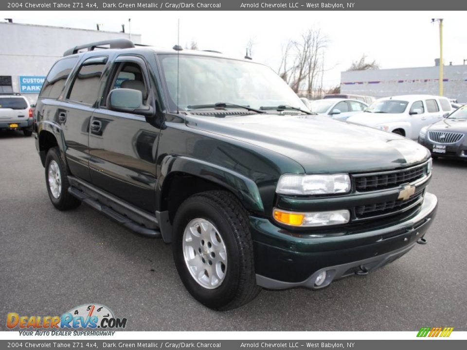 2004 Chevrolet Tahoe Z71 4x4 Dark Green Metallic / Gray/Dark Charcoal Photo #7