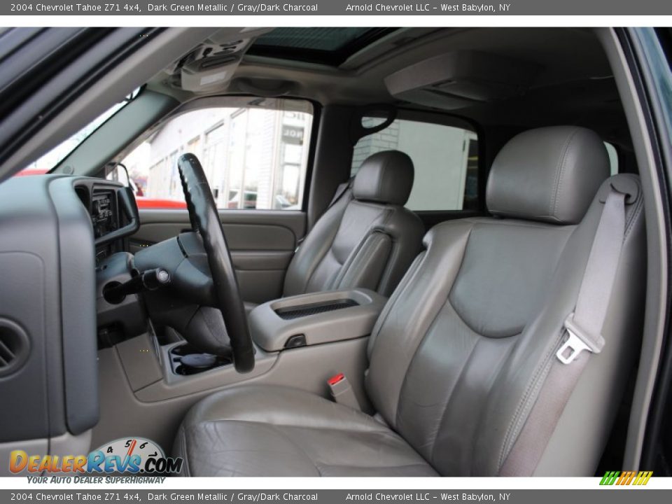 2004 Chevrolet Tahoe Z71 4x4 Dark Green Metallic / Gray/Dark Charcoal Photo #12