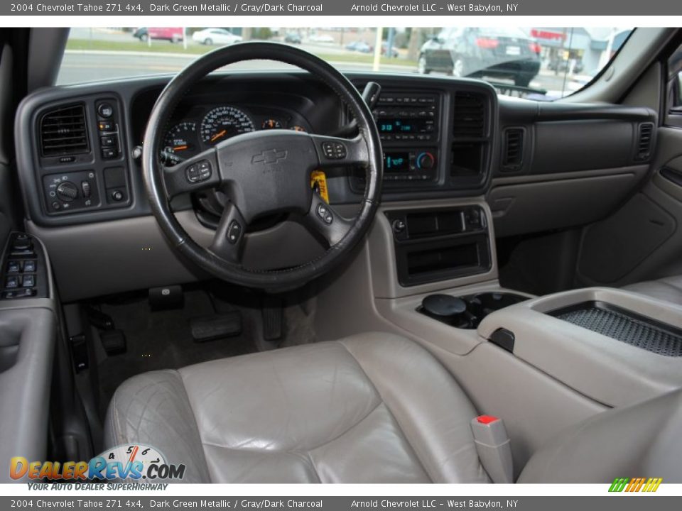 2004 Chevrolet Tahoe Z71 4x4 Dark Green Metallic / Gray/Dark Charcoal Photo #14