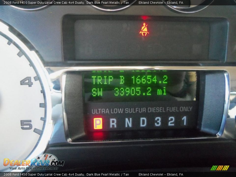 2008 Ford F450 Super Duty Lariat Crew Cab 4x4 Dually Dark Blue Pearl Metallic / Tan Photo #18